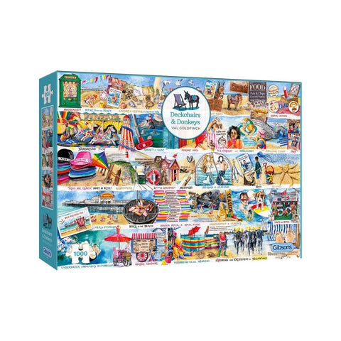 Gibsons - Deckchairs & Donkeys 1000-piece puzzle