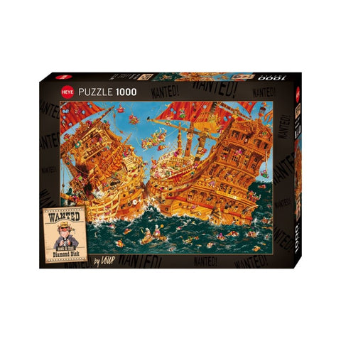 Heye - Wanted, Diamond Dick 1000-piece puzzle 
