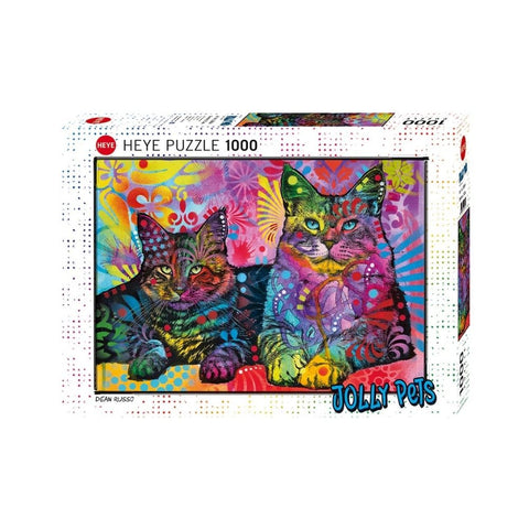 Heye - Jolly Pets Devoted 2 Cats 1000-piece puzzle