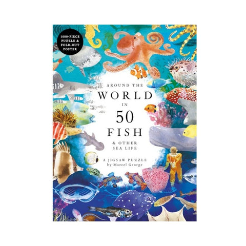 Around the World in 50 Fish 1000-piece puzzle