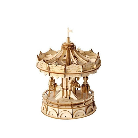 Robotime - Classical 3D Wooden Merry Go Round