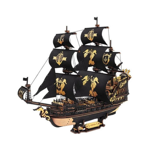 Robotime - 3D Wooden Puzzle, Seahorse Barque