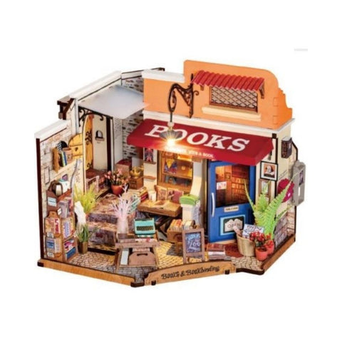  Robotime - Diy Mini House Corner Bookstore