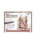 Robotime - Classical 3D Wooden Printing Press