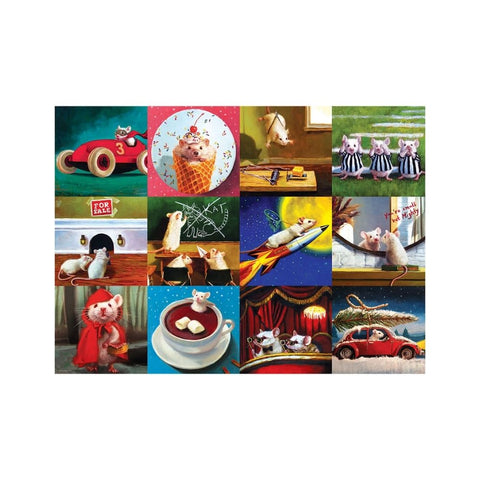 Euroghraphics - Funny Mice 1000-piece puzzle