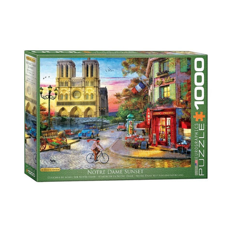 Eurographics - Notre Dame Sunset 1000-piece puzzle