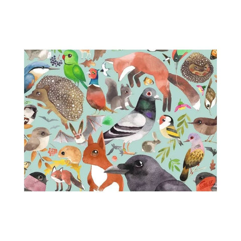  Garden Visitors 500-piece puzzle