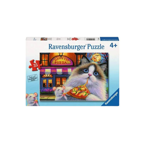 Ravensburger - Happy Cat Pizza 35-piece puzzle