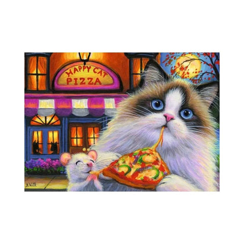 Ravensburger - Happy Cat Pizza 35-piece puzzle