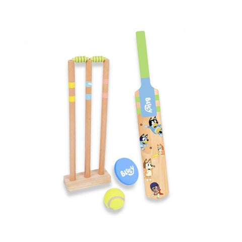 BLUEY WOODEN CRICKET SET