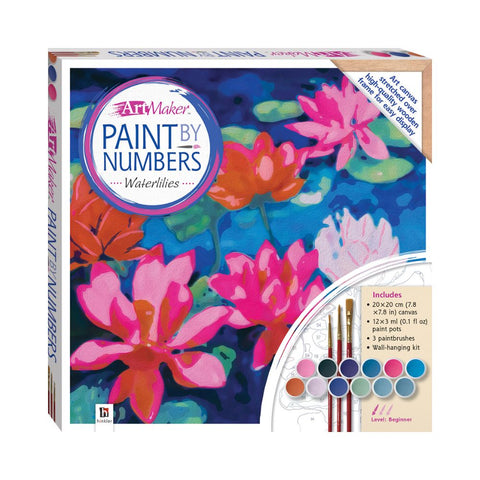 Paint by Numbers Canvas: Waterlilies