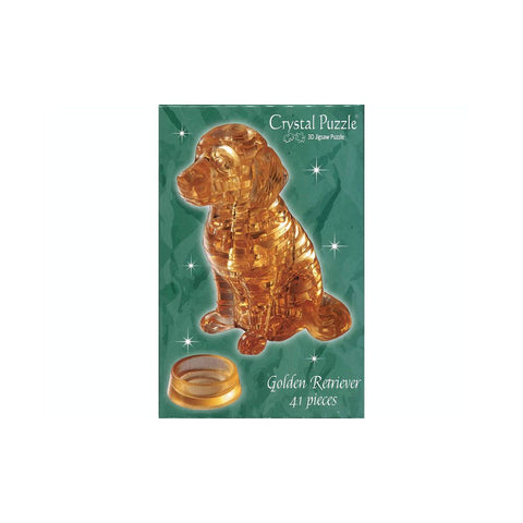 3D Crystal Puzzle Golden Retriever 41pc