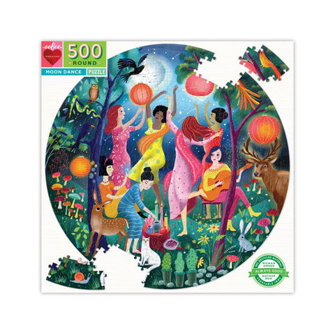 eeBoo 500 Pc Round Puzzle