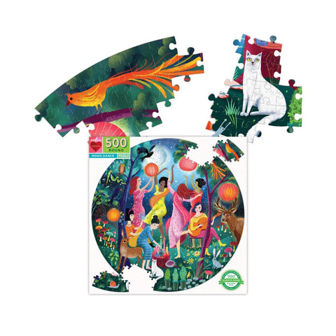  Round Puzzle – Bouquet & Birds