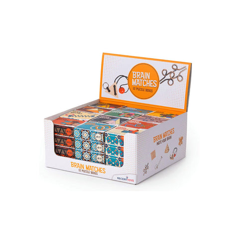 Brain Matches 12 Puzzle Boxes