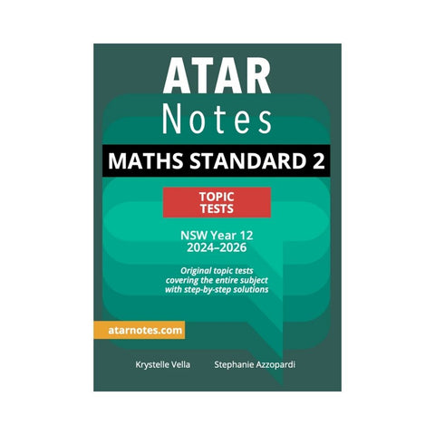 HSC Year 12 Mathematics Standard 2 Topic Tests (2024-2026)