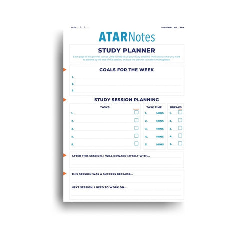 ATAR - Notes Study Planner