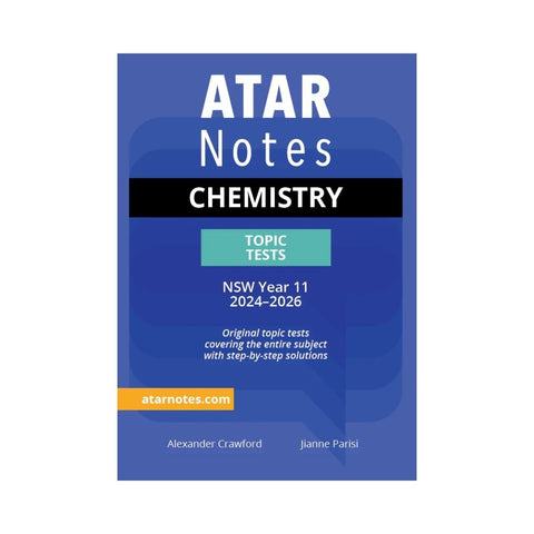 ATAR Notes HSC Year 11 Chemistry Topic Tests (2024-2026)