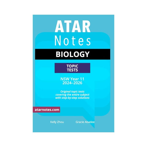 ATAR Notes - HSC Year 11 Biology Topic Tests (2024-2026)