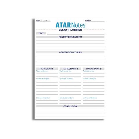 ATAR - Notes Essay Planner