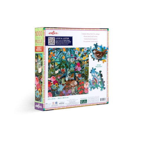 eeBoo – English Greenhouse 1000 Pc Puzzle