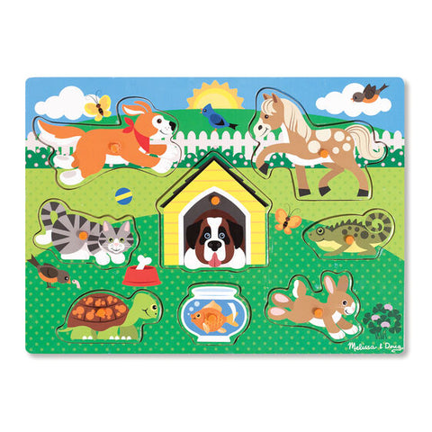 Melissa & Doug Pets Peg Puzzle-Modern Brands-booksrusandmore