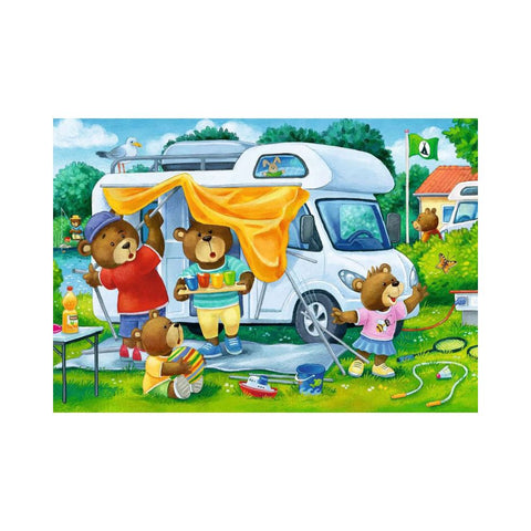 Ravensburger - Bear Family Camping Trip 2 x 24pc Puzzle