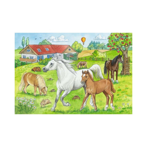 Ravensburger - At the Stable 2 x 24pc Puzzle