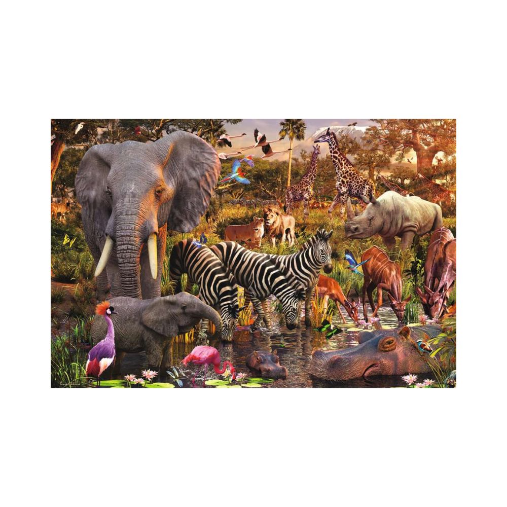 Ravensburger 3000pc Puzzle African Animal World – booksrusandmore