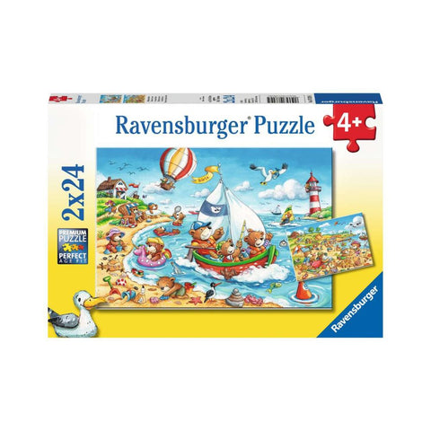 Ravensburger 2 x 24 pc Puzzles Seaside Holiday