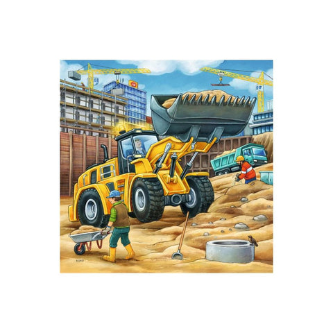 Ravensburger 3 x 49pc Puzzles Large Construction Vehicles