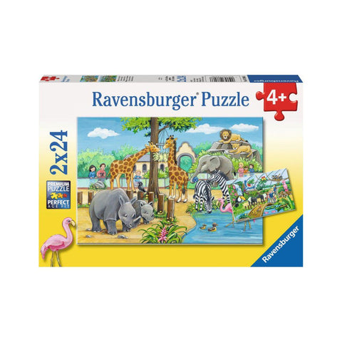 Ravensburger 2 x 24pc Puzzles Welcome To The Zoo