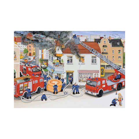 Ravensburger 2 x 24pc Puzzle With The Fire Brigade