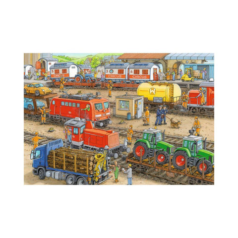 Ravensburger 2 x 24pc Puzzles Busy Train Station