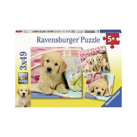 Ravensburger 3 x 49pc Puzzles Cute Puppy Dogs