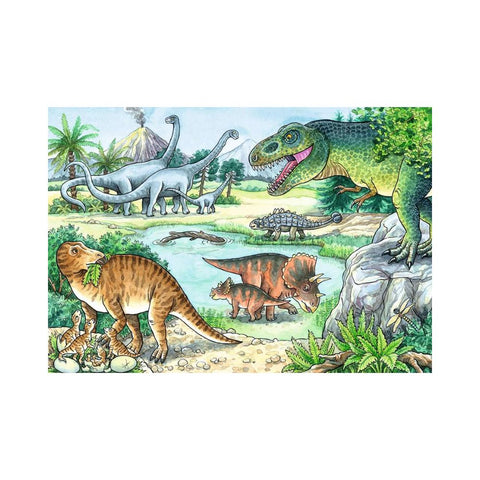 Ravensburger 2 x 24pc Puzzle Dinosaurs of land and sea