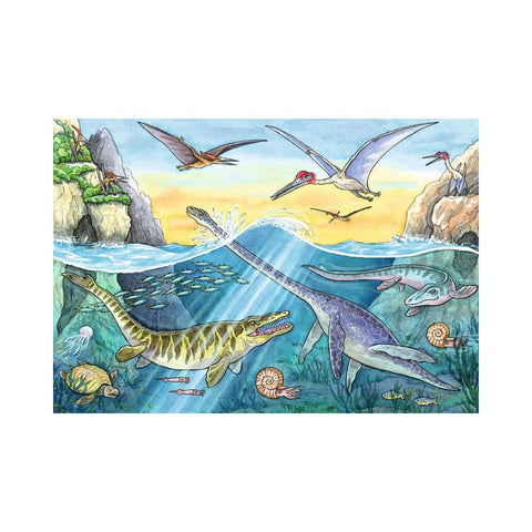 Ravensburger 2 x 24pc Puzzle Dinosaurs of land and sea