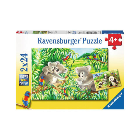 Ravensburger 2 x 24pc Sweet Koalas And Pandas