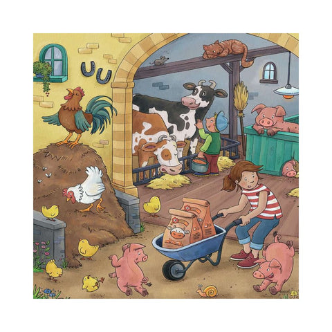 Ravensburger 3 x 49pc Puzzle On the farm