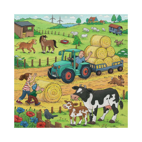 Ravensburger 3 x 49pc Puzzle On the farm