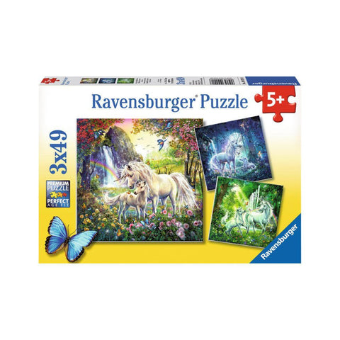 Ravensburger 3 x49 pc Puzzles Beautiful Unicorns