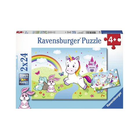 Ravensburger 2 x 24pc Puzzles Fairytale Unicorn