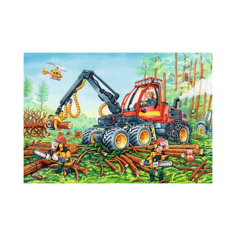 Ravensburger 2 x 24pc puzzle Diggers at Work