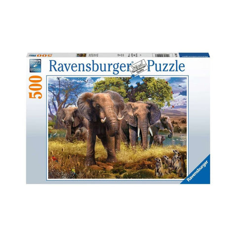 Ravensburger 500pc Puzzle Elephant Family