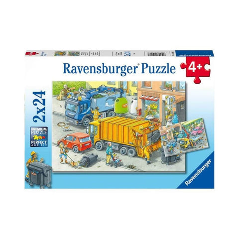 Ravensburger - Working Trucks 2 x 24pc Puzzle