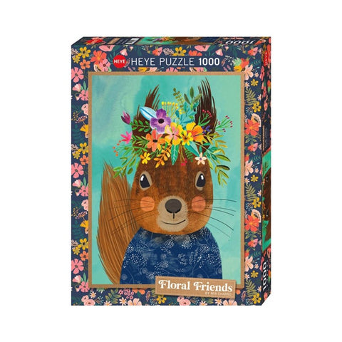 Heye - Floral Friends Sweet Squirrel 1000pc Puzzle