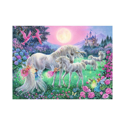 Ravensburger Unicorns in the Moonlight 100pc Puzzle 1