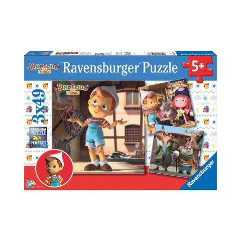 Ravensburger Pinocchio and Friends 3 x 49pc Puzzle