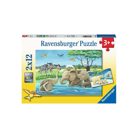 Ravensburger 2 x 12pc Puzzle Baby Safari Animals