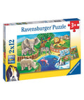 Ravensburger 2x12pc Puzzles Animals In The Zoo